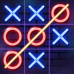 Tic Tac Toe Glow 2 Player XO MOD Unlimited Money