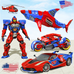 Shark Robot Car Transform Wars MOD Unlimited Money