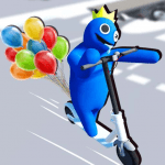 Rainbow monsters Scooter Taxi MOD Unlimited Money