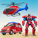 Ambulance Robot Car Game 3D MOD Unlimited Money