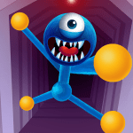 Blue Monster Stretch Game MOD Unlimited Money