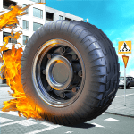 Crazy Tire – Reach the Moon MOD Unlimited Money