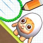 Draw To Crash Smash Egg Cat MOD Unlimited Money