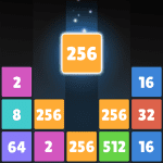 Drop Number Neon 2048 MOD Unlimited Money