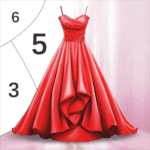 Gown Color by Number Book MOD Unlimited Money