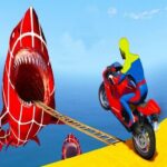 Superhero Flip Bike Jump Over MOD Unlimited Money